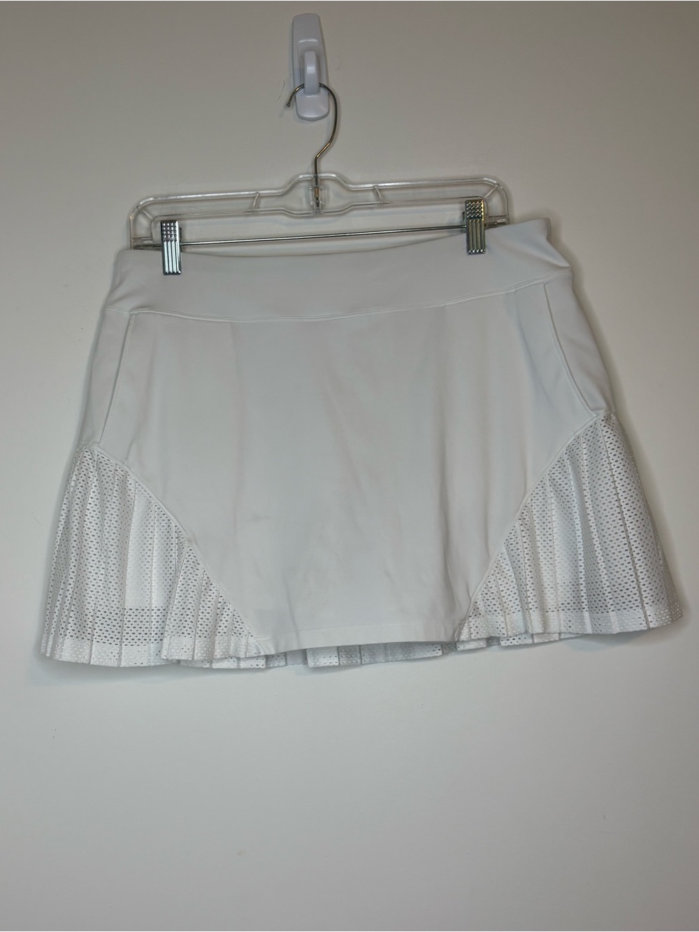 Under Armour Skort XL Golf Tennis  Heat Gear White Pleated Size Large